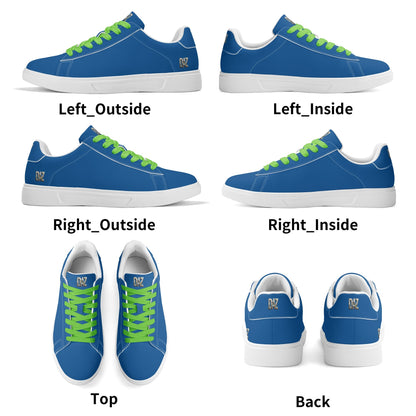 Zapatos de skate DAZ Premium de cuero de caña baja, ligeros para adultos