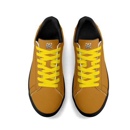 Zapatos de skate DAZ Premium de cuero de caña baja, ligeros para adultos