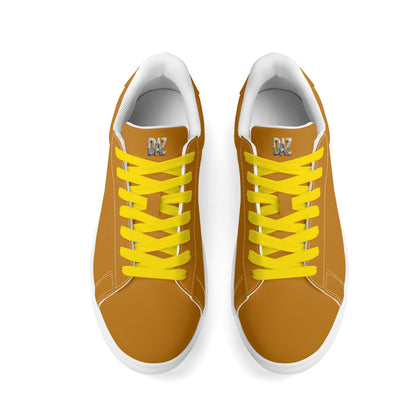 Zapatos de skate DAZ Premium de cuero de caña baja, ligeros para adultos