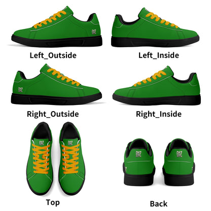 Zapatos de skate DAZ Premium de cuero de caña baja, ligeros para adultos