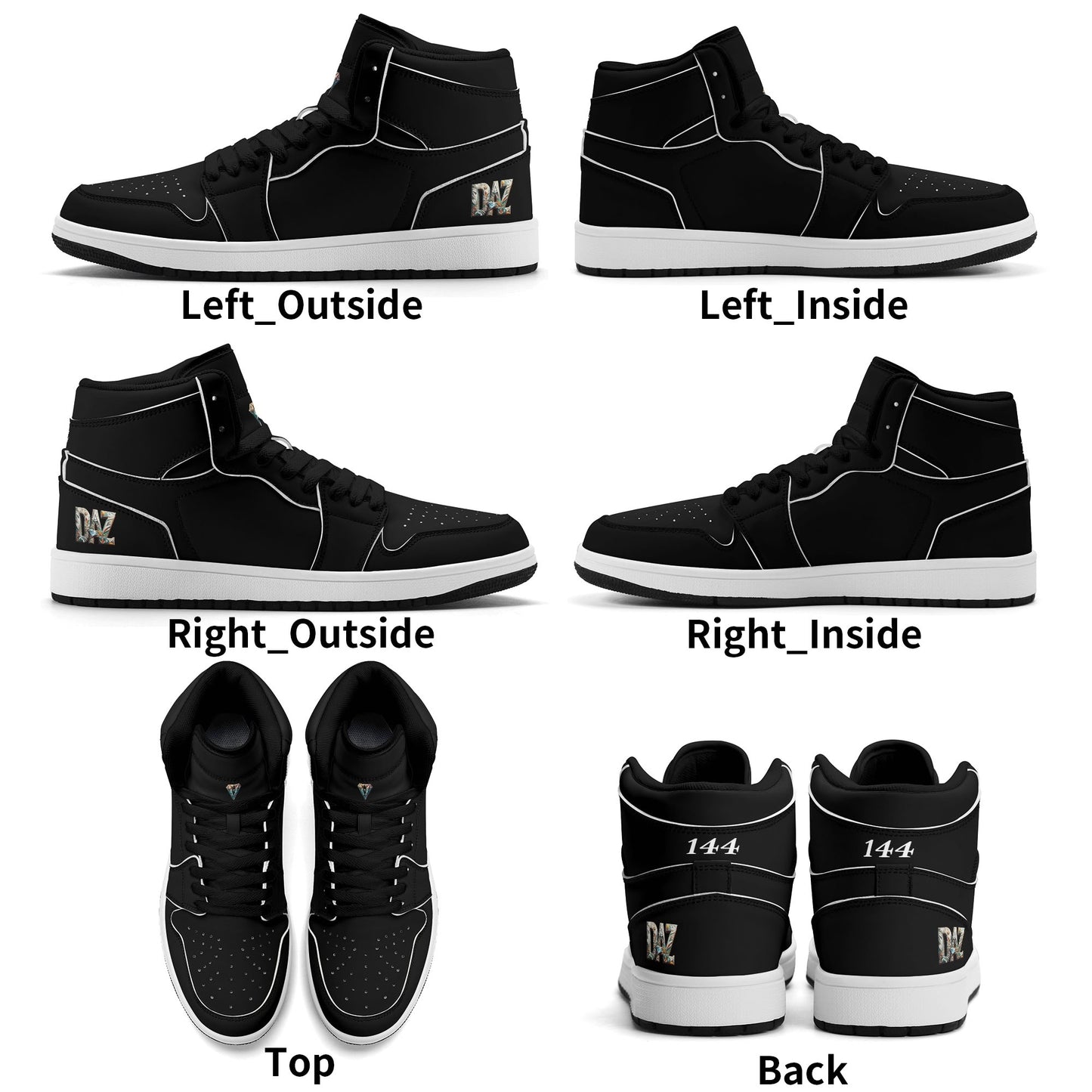 Zapatillas altas DAZ Luxury de piel sintética de primera calidad