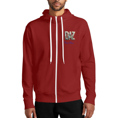 Sudadera DAZ Premium con capucha y cuello alto con cremallera