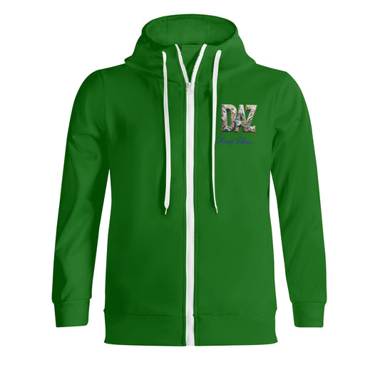 Sudadera DAZ Premium con capucha y cuello alto con cremallera