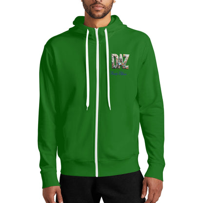 Sudadera DAZ Premium con capucha y cuello alto con cremallera