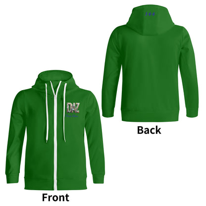 Sudadera DAZ Premium con capucha y cuello alto con cremallera