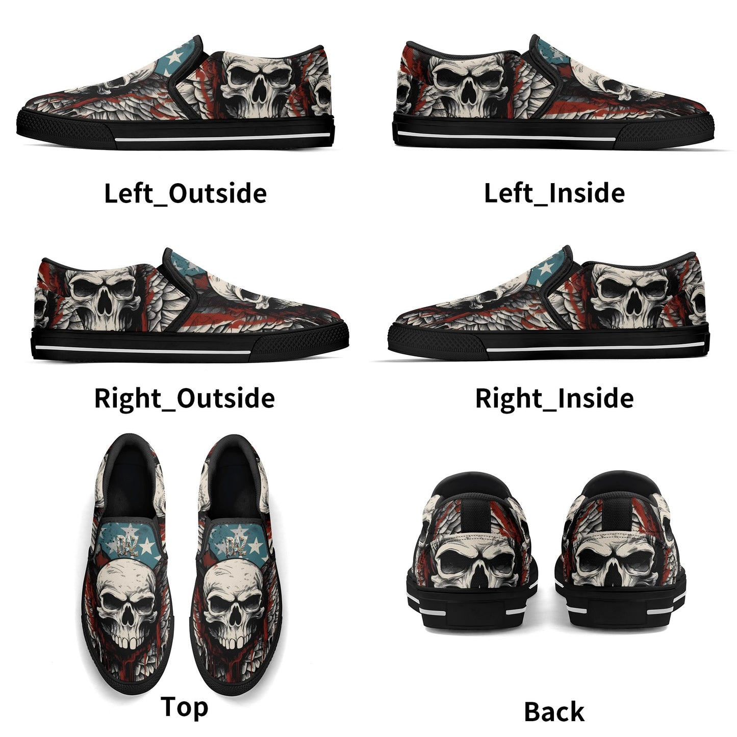 Zapatos DAZ Premium de goma sin cordones para hombre