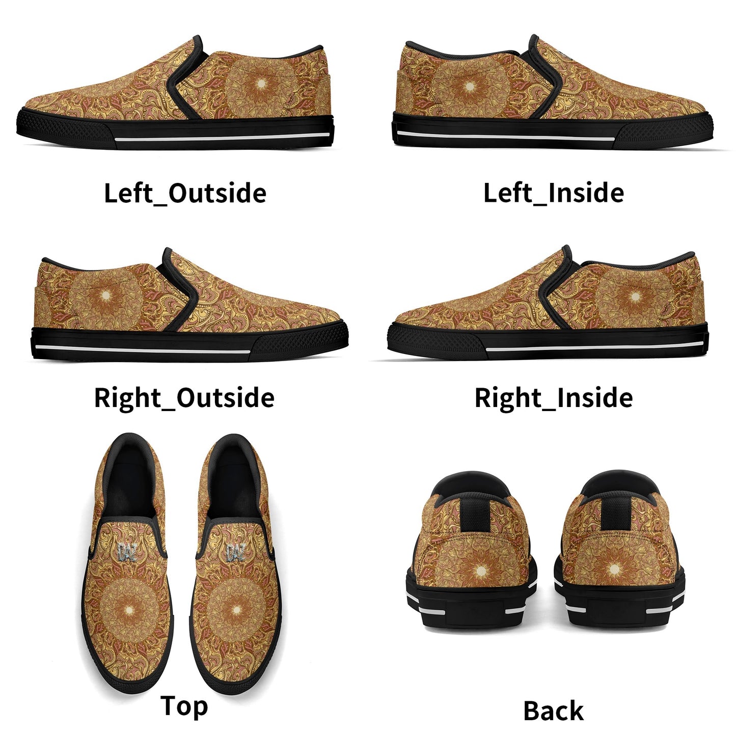 Zapatos DAZ Premium de goma sin cordones para hombre