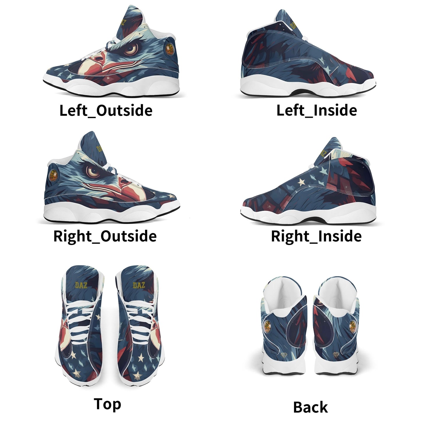Zapatillas de baloncesto DAZ de cuero sintético para hombre