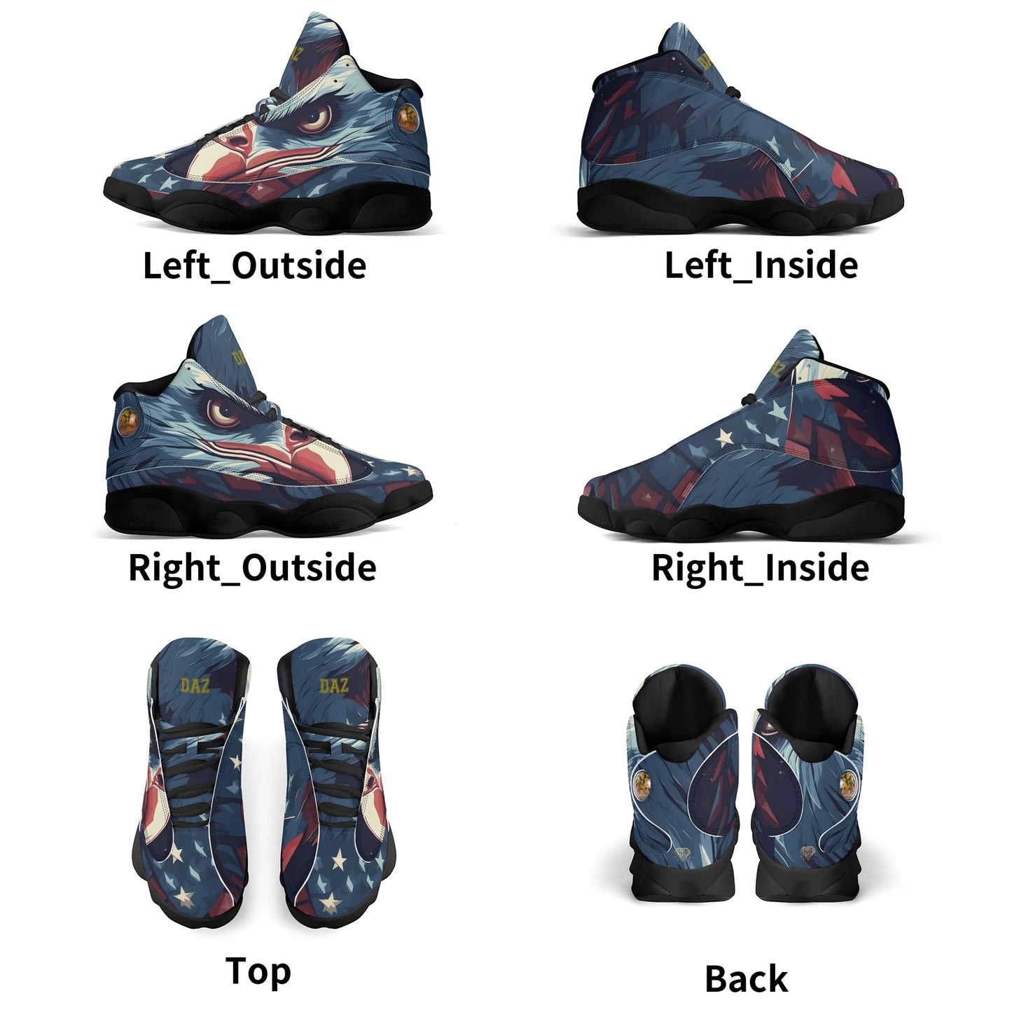 Zapatillas de baloncesto DAZ de cuero sintético para hombre