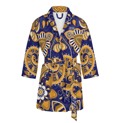 DAZ Luxury Women's Short Bathrobe