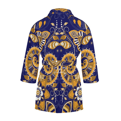 DAZ Luxury Women's Short Bathrobe