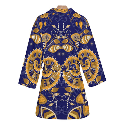 DAZ Luxury Women's Short Bathrobe