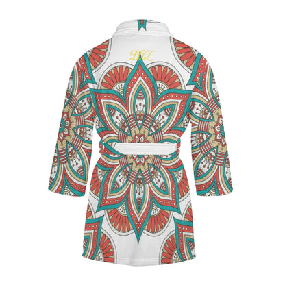 DAZ Luxury Women's Short Bathrobe