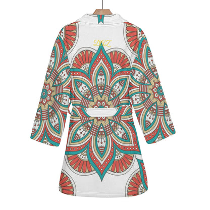 DAZ Luxury Women's Short Bathrobe