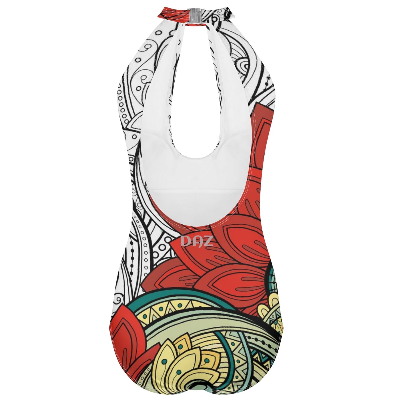 Traje de baño DAZ Luxury de una pieza con escote halter, lazo y espalda descubierta