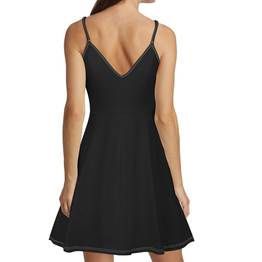 Vestido corto DAZ Luxury con tirantes finos ajustables para mujer