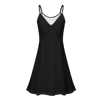 Vestido corto DAZ Luxury con tirantes finos ajustables para mujer