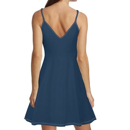 Vestido corto DAZ Luxury con tirantes finos ajustables para mujer