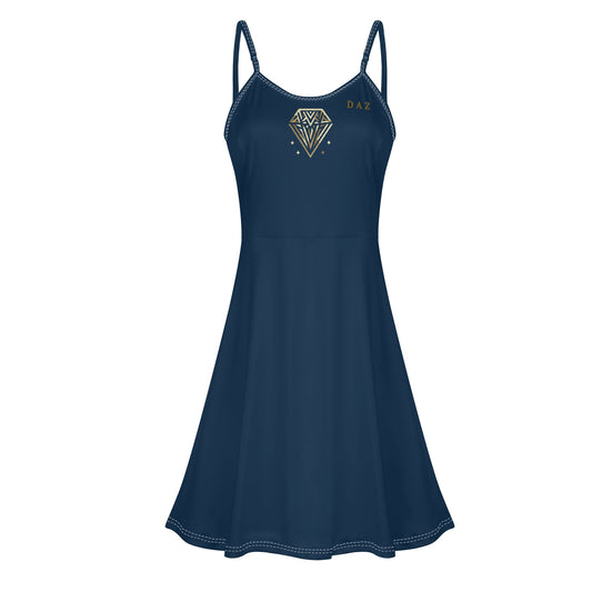 Vestido corto DAZ Luxury con tirantes finos ajustables para mujer