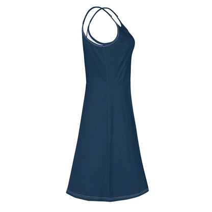 Vestido corto DAZ Luxury con tirantes finos ajustables para mujer