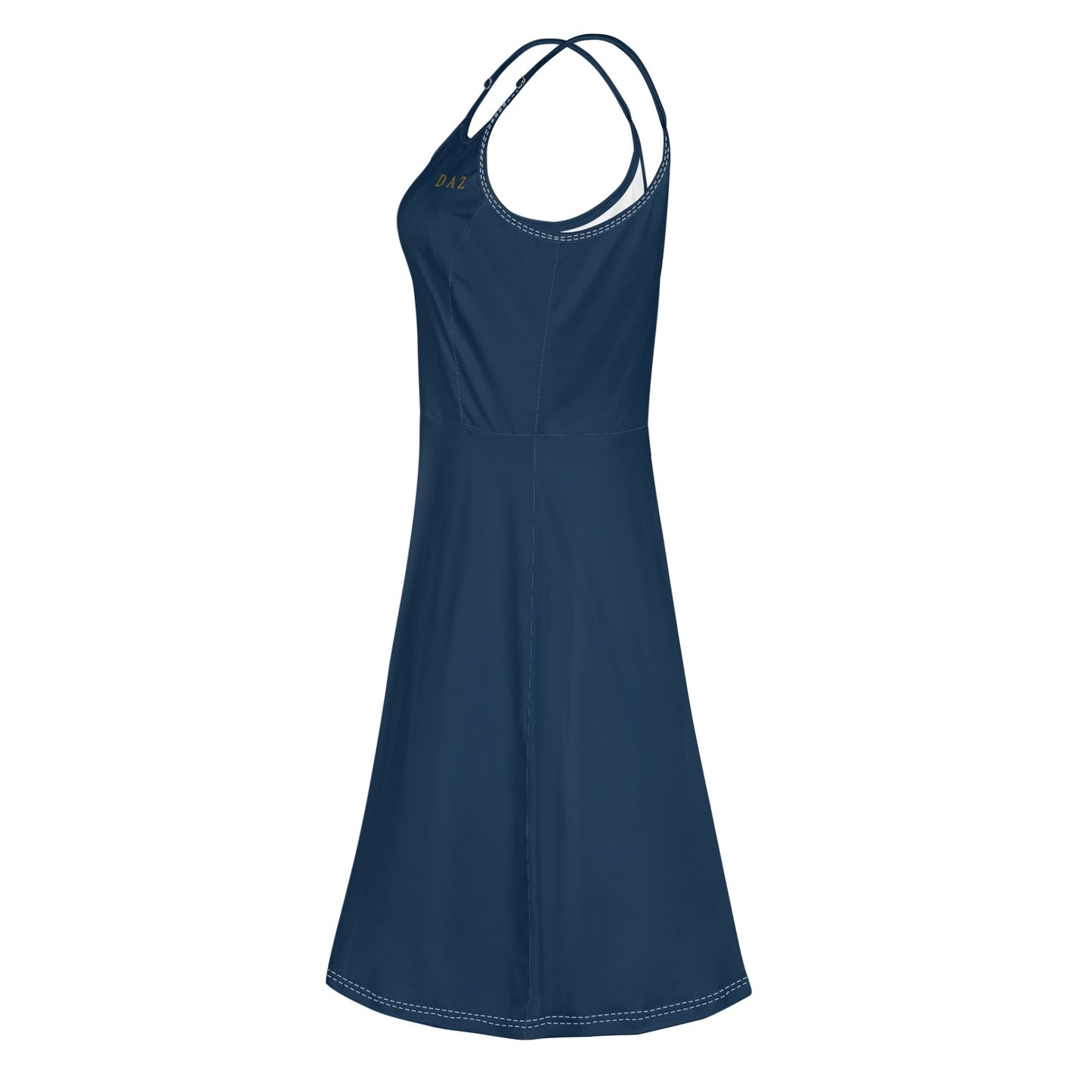 Vestido corto DAZ Luxury con tirantes finos ajustables para mujer