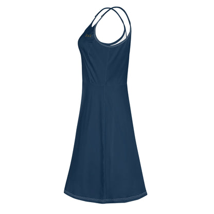 Vestido corto DAZ Luxury con tirantes finos ajustables para mujer