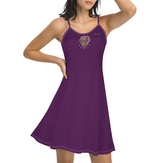 Vestido corto DAZ Luxury con tirantes finos ajustables para mujer