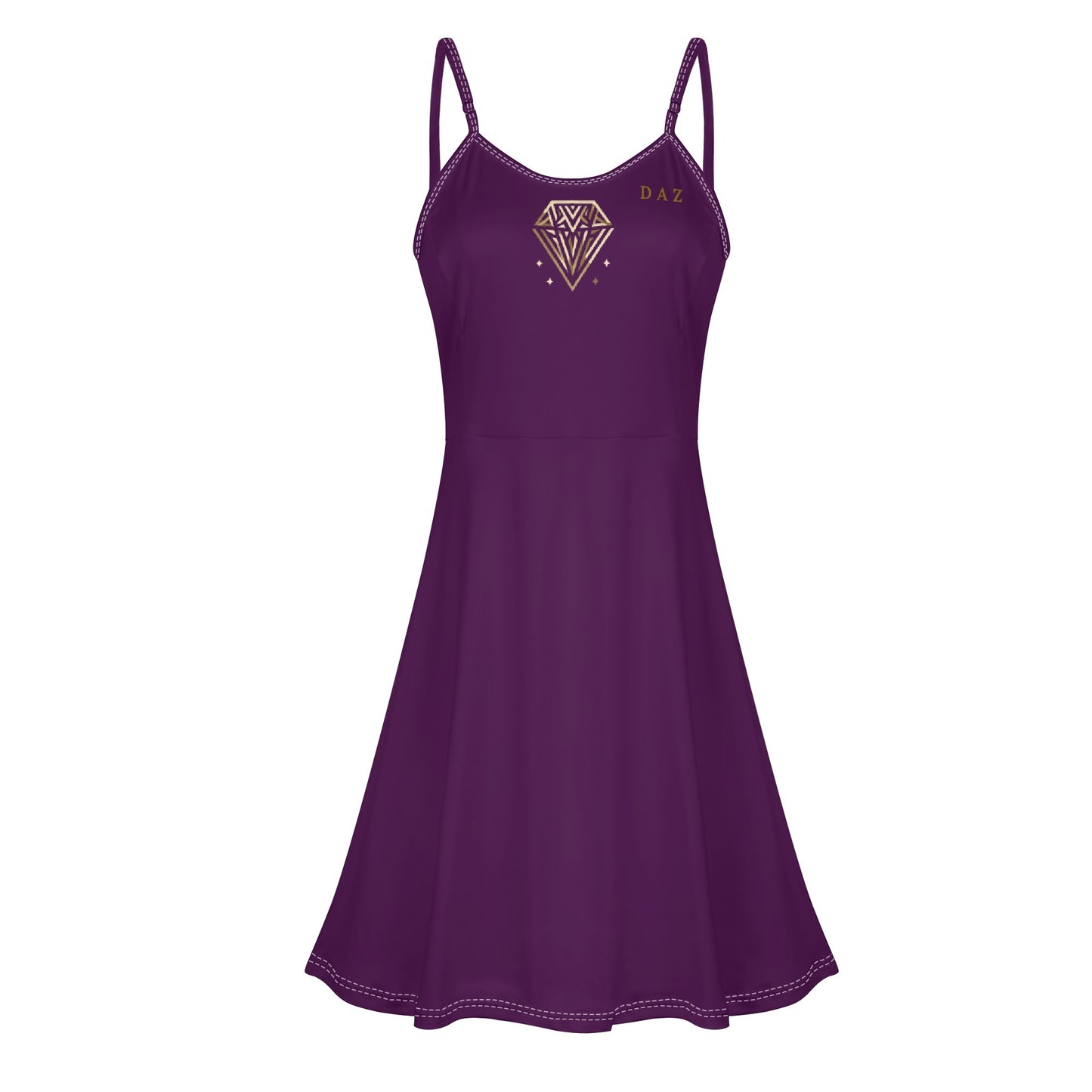 Vestido corto DAZ Luxury con tirantes finos ajustables para mujer