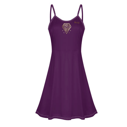 Vestido corto DAZ Luxury con tirantes finos ajustables para mujer