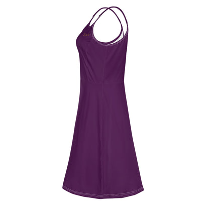 Vestido corto DAZ Luxury con tirantes finos ajustables para mujer