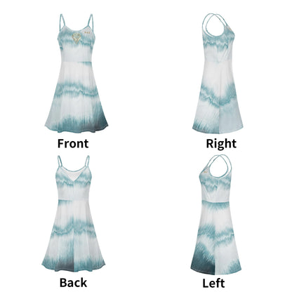Vestido corto DAZ Luxury con tirantes finos ajustables para mujer