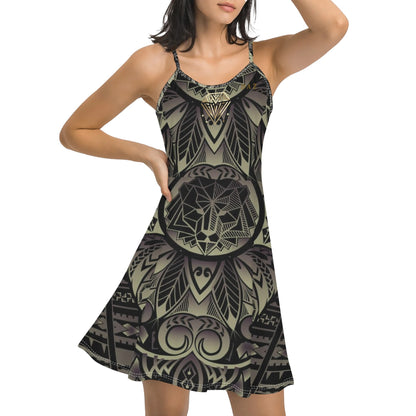 Vestido corto DAZ Luxury con tirantes finos ajustables para mujer