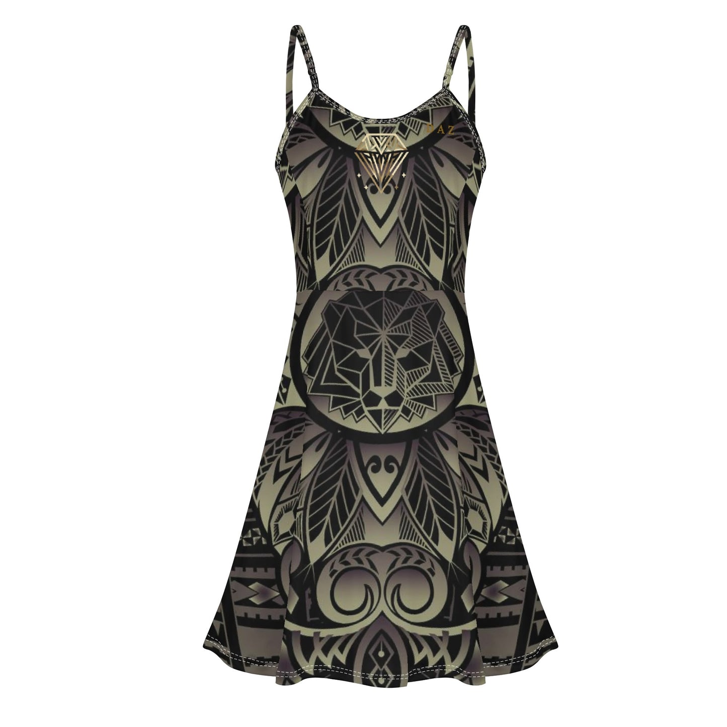 Vestido corto DAZ Luxury con tirantes finos ajustables para mujer