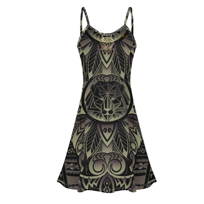 Vestido corto DAZ Luxury con tirantes finos ajustables para mujer