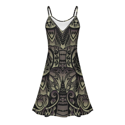 Vestido corto DAZ Luxury con tirantes finos ajustables para mujer