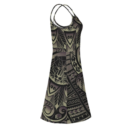 Vestido corto DAZ Luxury con tirantes finos ajustables para mujer