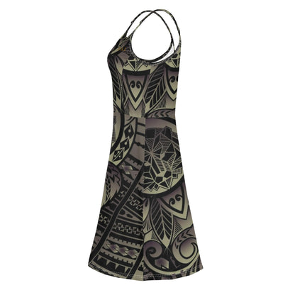Vestido corto DAZ Luxury con tirantes finos ajustables para mujer