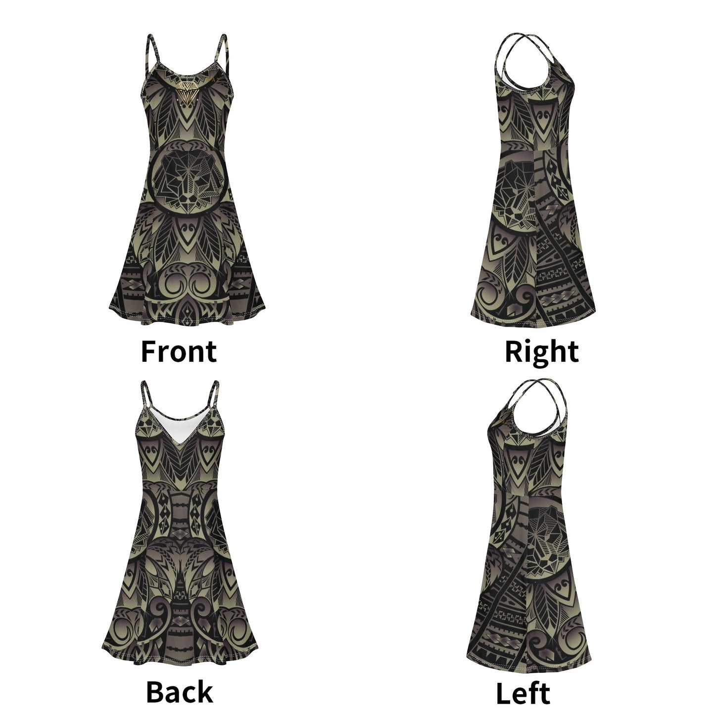 Vestido corto DAZ Luxury con tirantes finos ajustables para mujer