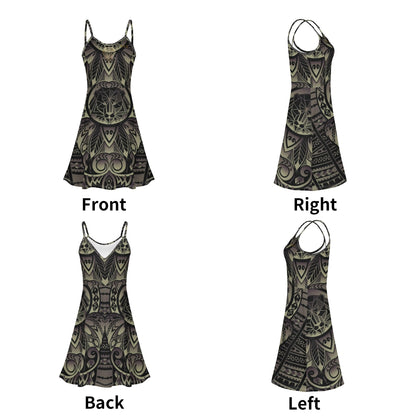Vestido corto DAZ Luxury con tirantes finos ajustables para mujer
