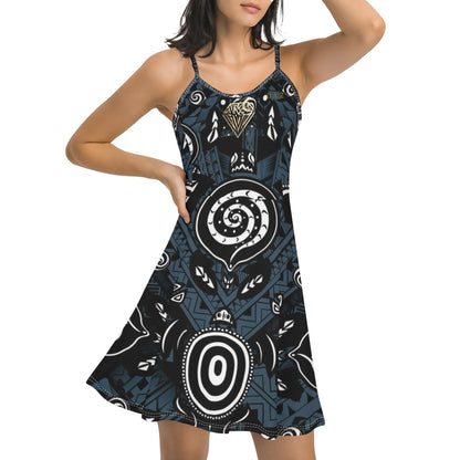 Vestido corto DAZ Luxury con tirantes finos ajustables para mujer