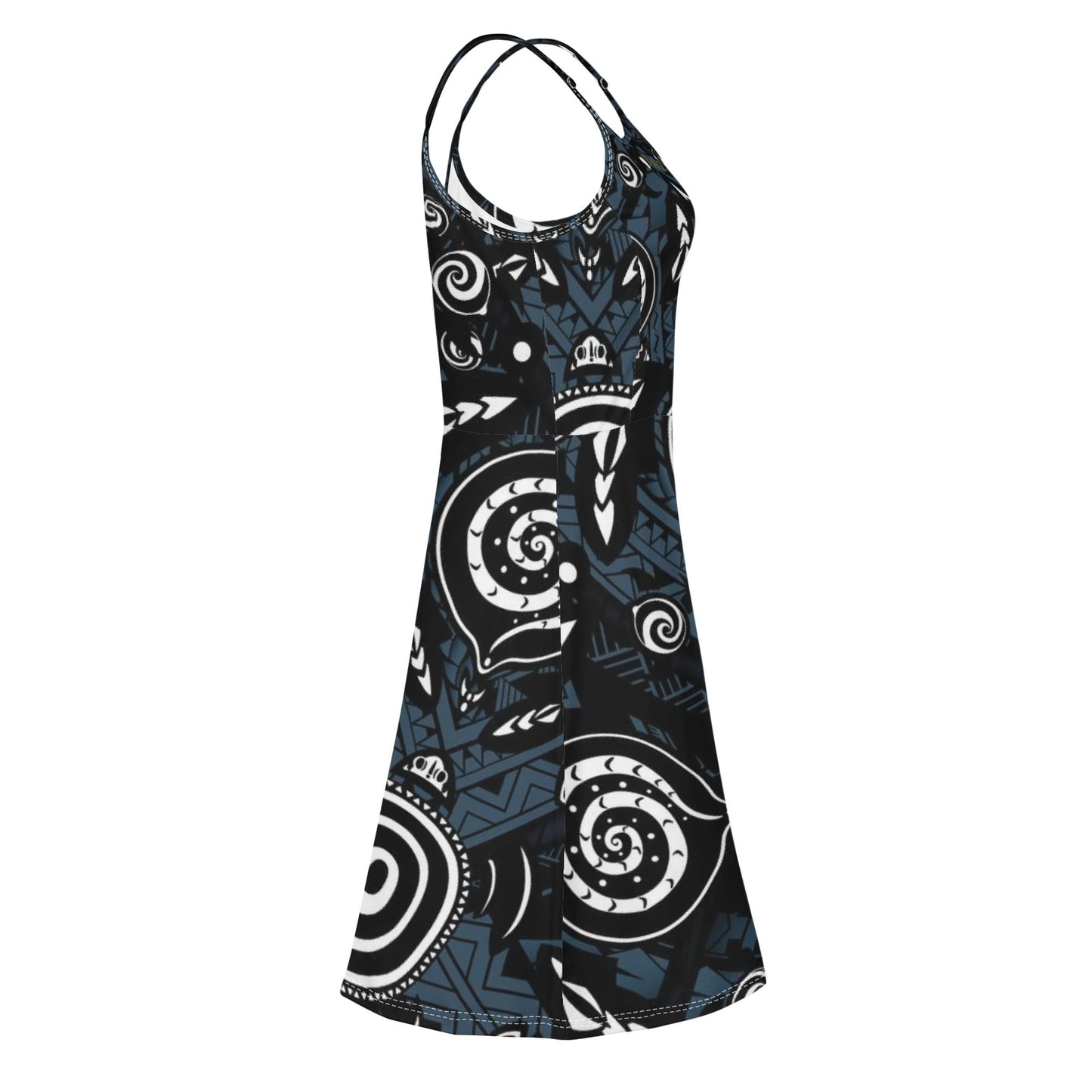 Vestido corto DAZ Luxury con tirantes finos ajustables para mujer