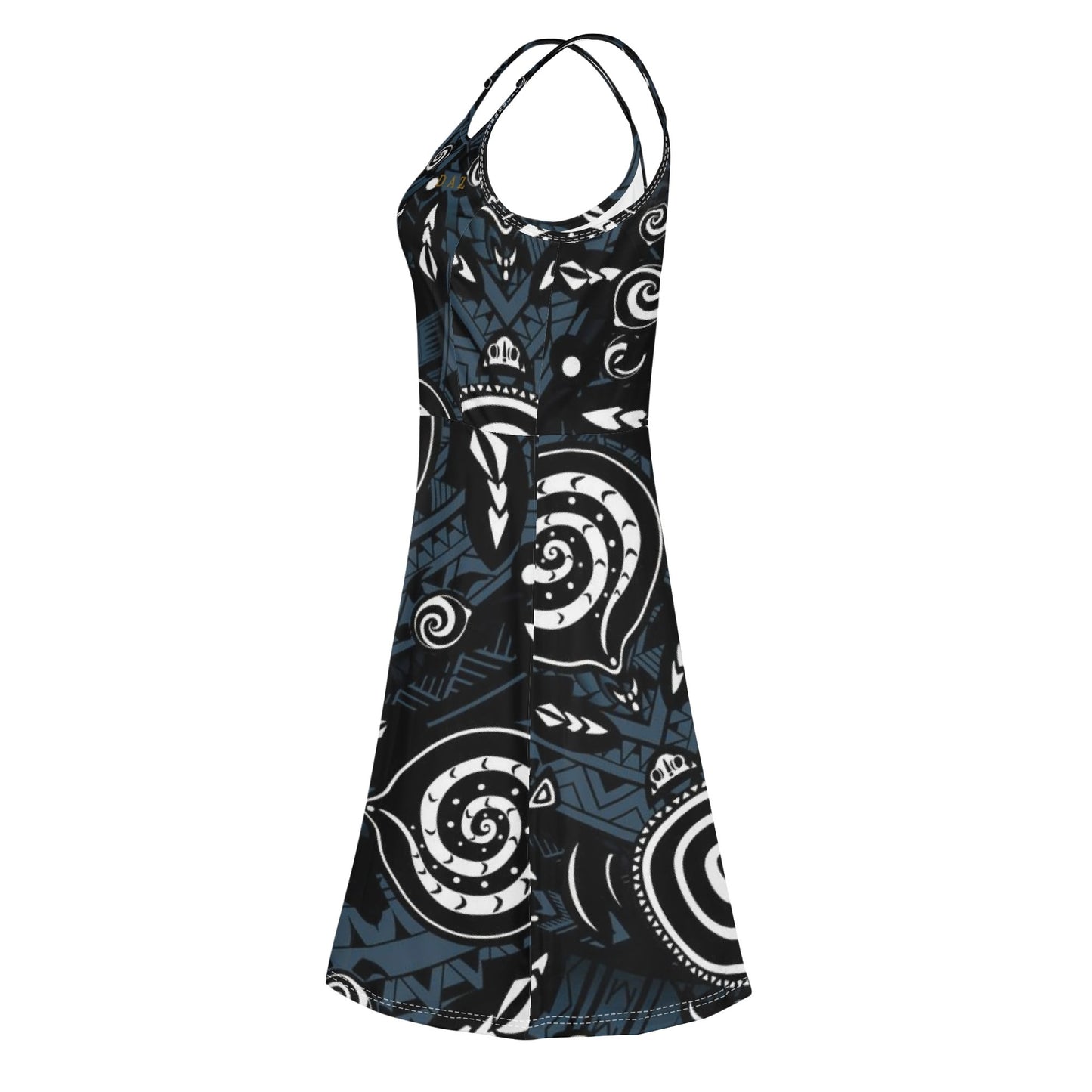 Vestido corto DAZ Luxury con tirantes finos ajustables para mujer