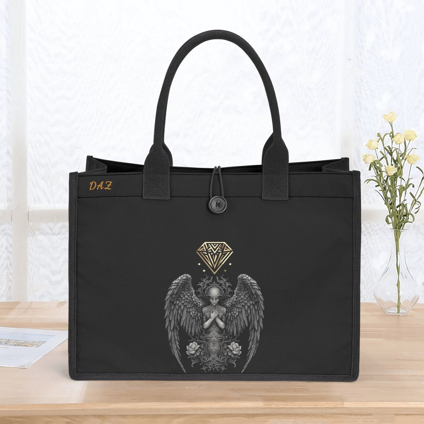 Bolso de lona premium DAZ con estampado integral (3 capas)