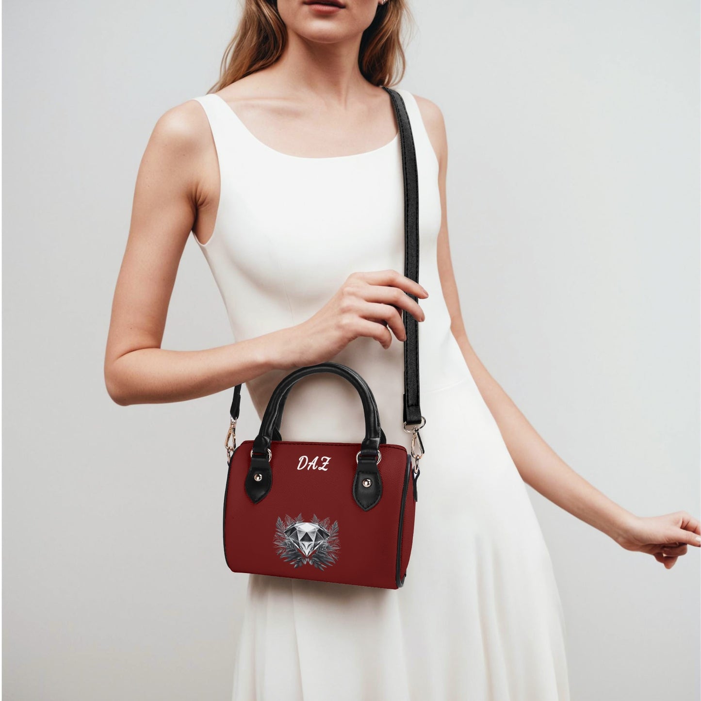Bolso bandolera Boston pequeño de cuero DAZ Luxury
