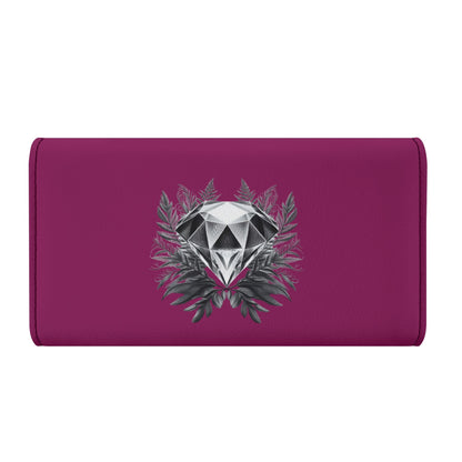 Cartera de mano larga de cuero triple DAZ Luxury