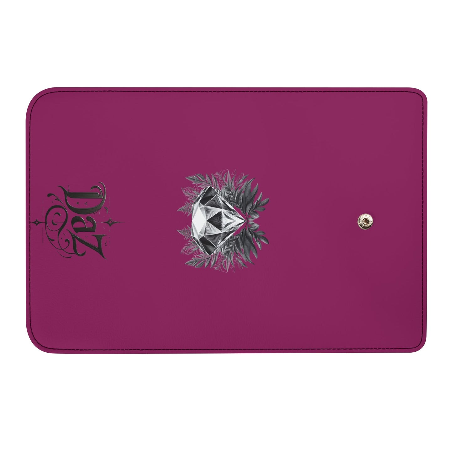 Cartera de mano larga de cuero triple DAZ Luxury