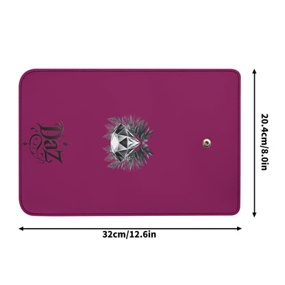 Cartera de mano larga de cuero triple DAZ Luxury
