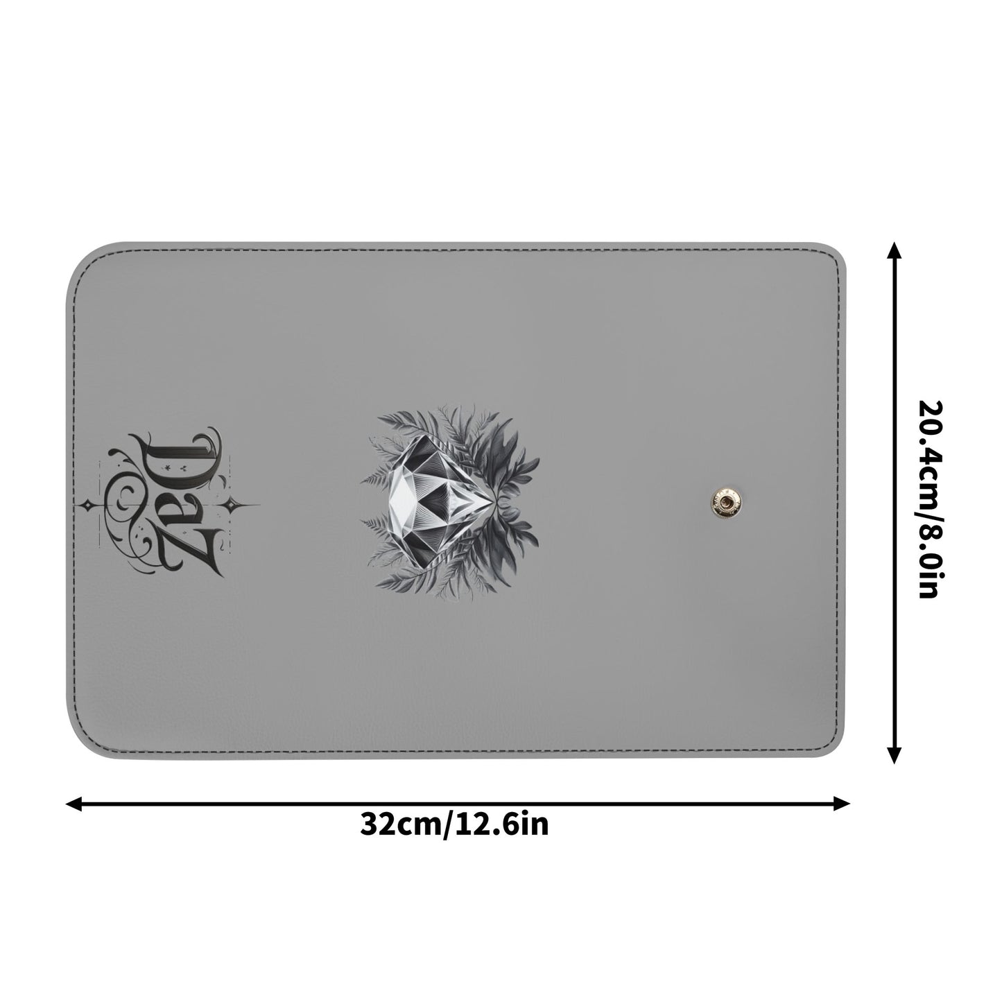 Cartera de mano larga de cuero triple DAZ Luxury
