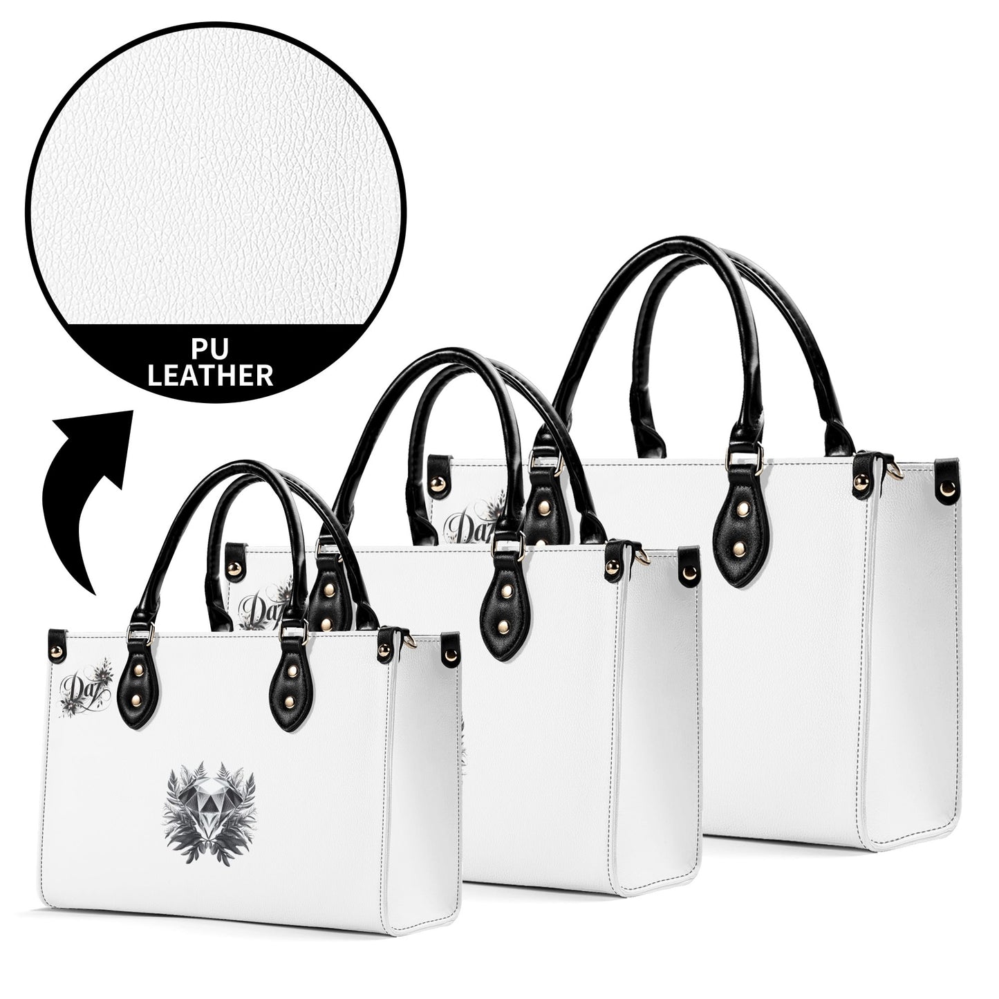 Bolso de mano de cuero sintético DAZ Luxury