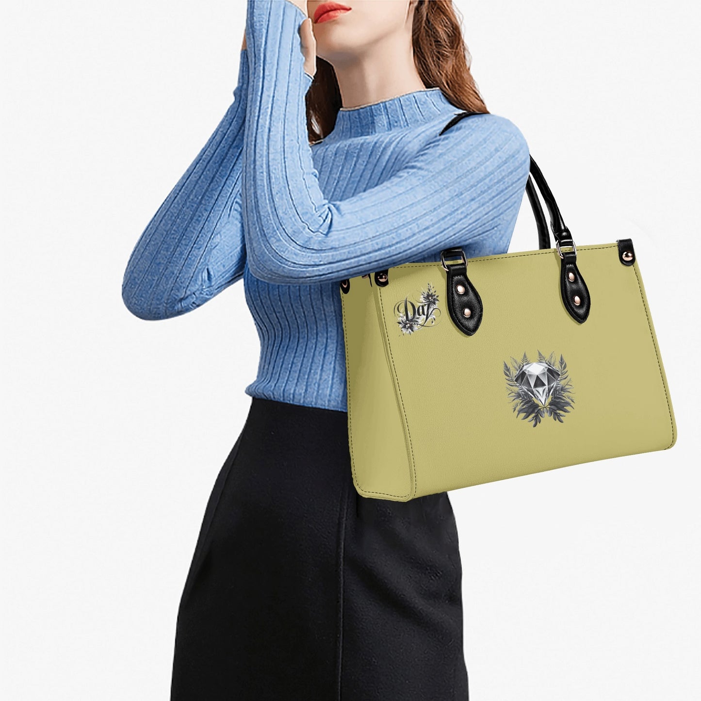 Bolso de mano de cuero sintético DAZ Luxury